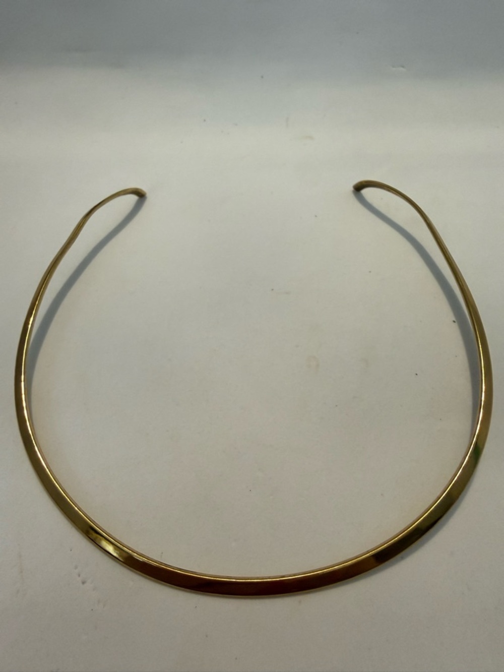 Barse Thai Gold Slim Metal Choker Collar